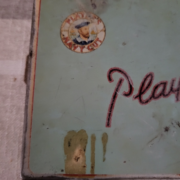 Player's Navy Cut "Mild" Flat 50 Cigarette Tobacco Tin Box - Picture 2 of 6